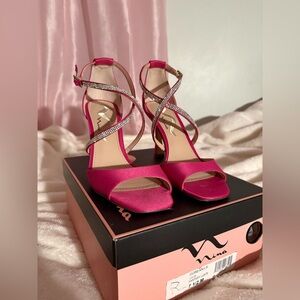 Nina Women's Pink Strappy Heels